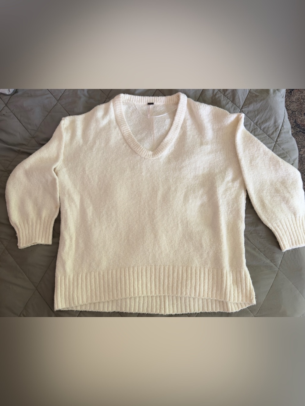 Free People Cream Sweater